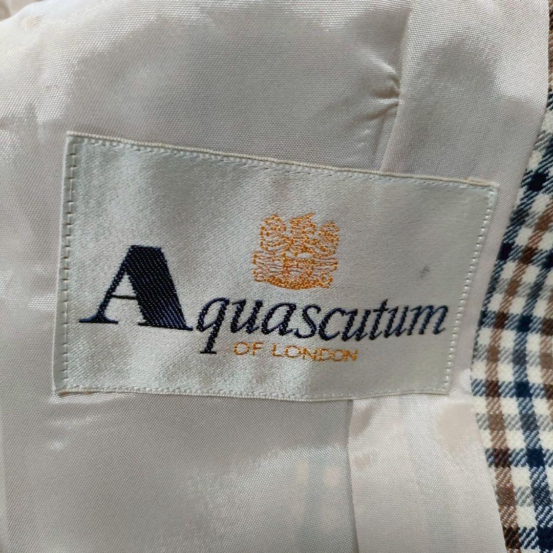 Aquascutum Tailored Jacket Asian fit L US size M Brown Authentic