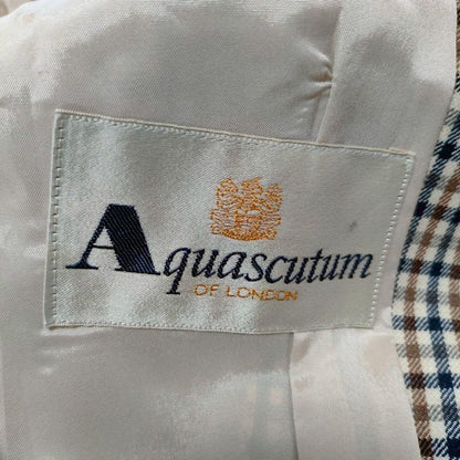 Aquascutum Tailored Jacket Asian fit L US size M Brown Authentic