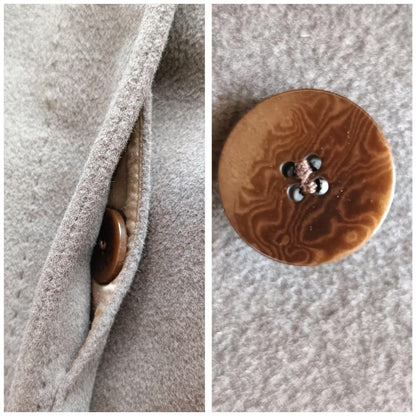 Aquascutum Long Coat Asian fit L US size M Charcoal Gray Authentic