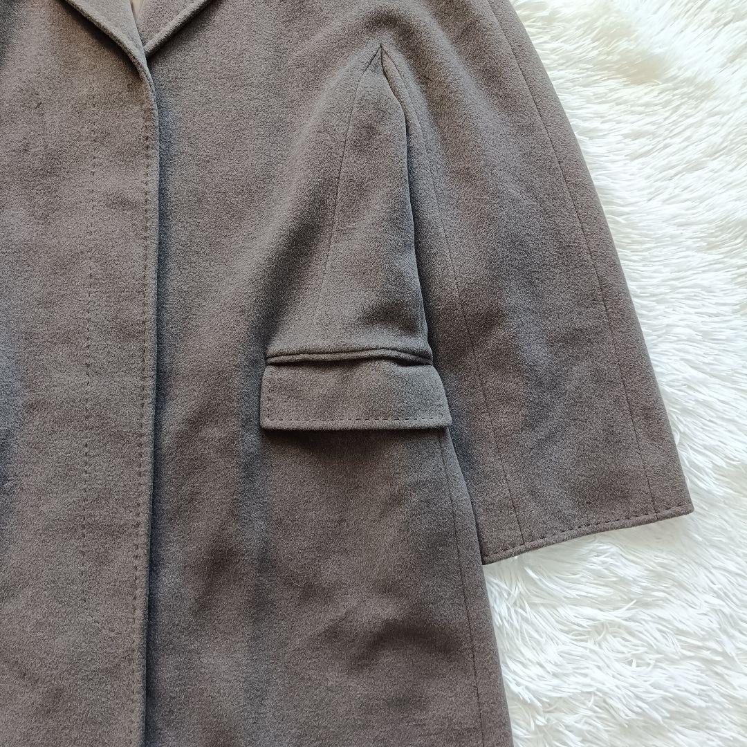 Aquascutum Long Coat Asian fit L US size M Charcoal Gray Authentic