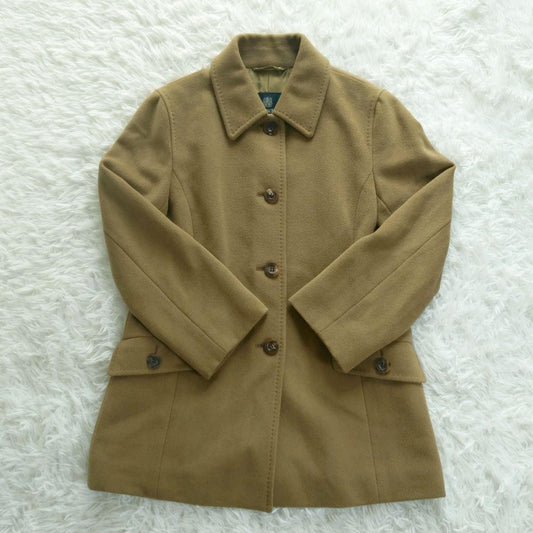 Aquascutum Coat Asian fit L US size M Camel Authentic
