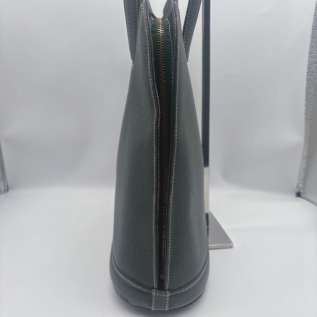 Valentino Garavani Shoulder Bag Purse V Logo Leather Dark Green Authentic