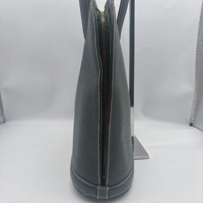 Valentino Garavani Shoulder Bag Purse V Logo Leather Dark Green Authentic