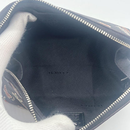 Valentino Garavani Shoulder Bag Purse V Logo Leather Dark Green Authentic