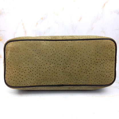 Valentino Garavani Hand Shoulder Bag Tote Purse 2way Logo Leather Black Khaki