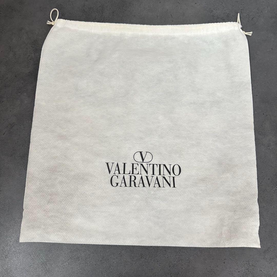 Valentino Garavani Hand Bag Tote Purse Formal bag Logo plate Authentic