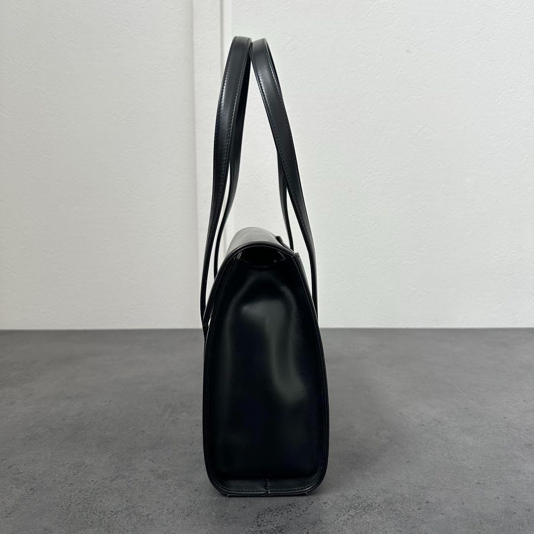 Valentino Garavani Hand Bag Tote Purse Formal bag Logo plate Authentic