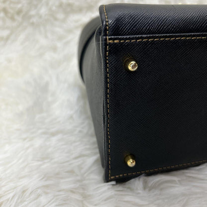 Valentino Garavani Hand Bag Tote Purse Logo Black Authentic