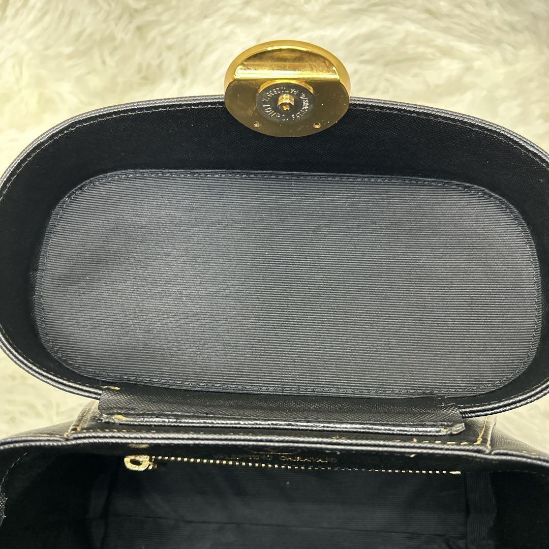 Valentino Garavani Hand Bag Tote Purse Logo Black Authentic