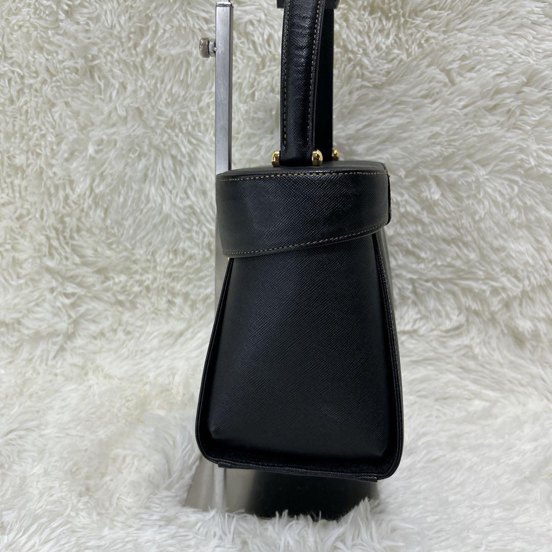 Valentino Garavani Hand Bag Tote Purse Logo Black Authentic