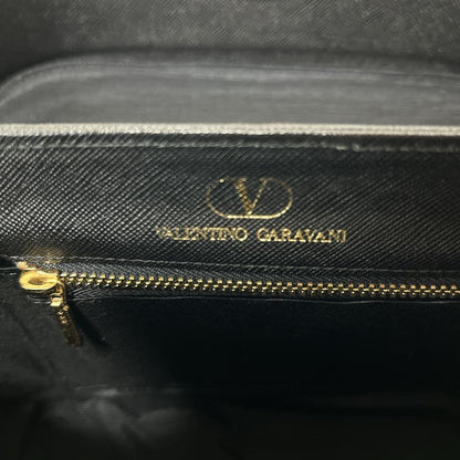 Valentino Garavani Hand Bag Tote Purse Logo Black Authentic