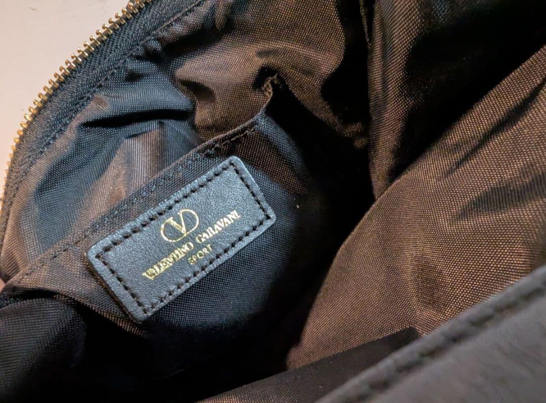 Valentino Garavani SPORT Hand Bag Tote Purse Logo Black Authentic