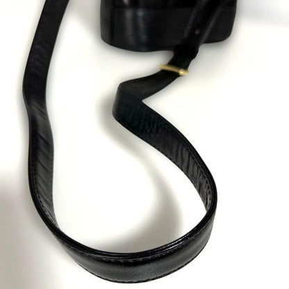 Valentino Garavani Shoulder Bag Purse Leather Black Authentic