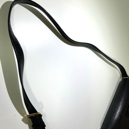 Valentino Garavani Shoulder Bag Purse Leather Black Authentic