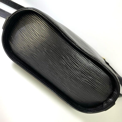 Valentino Garavani Shoulder Bag Purse Leather Black Authentic