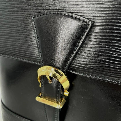 Valentino Garavani Shoulder Bag Purse Leather Black Authentic