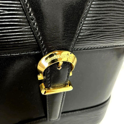 Valentino Garavani Shoulder Bag Purse Leather Black Authentic