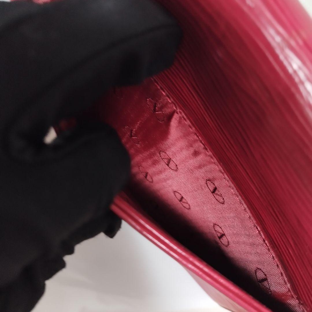 Valentino Garavani Hand Shoulder Bag Tote Purse 2way Logo Pink Red Authentic