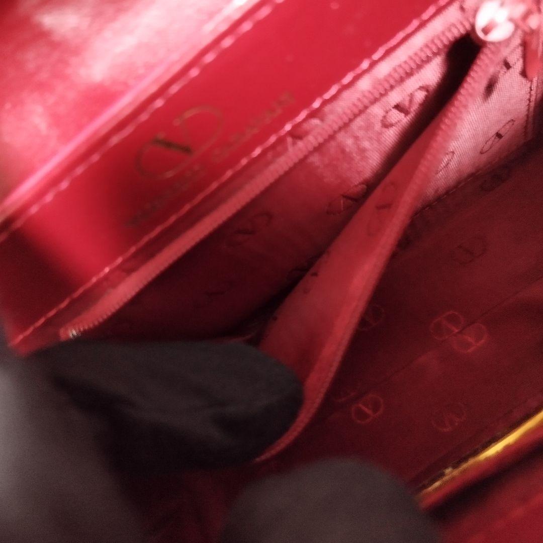 Valentino Garavani Hand Shoulder Bag Tote Purse 2way Logo Pink Red Authentic