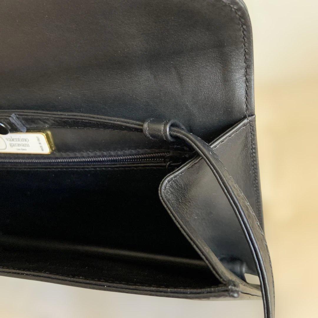 Valentino Garavani Shoulder Bag Purse Clutch Bag Second Bag Logo Authentic