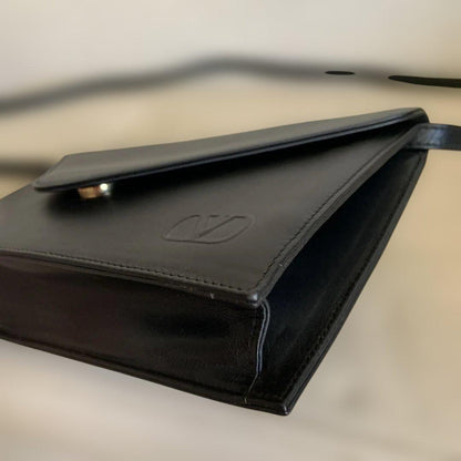 Valentino Garavani Shoulder Bag Purse Clutch Bag Second Bag Logo Authentic