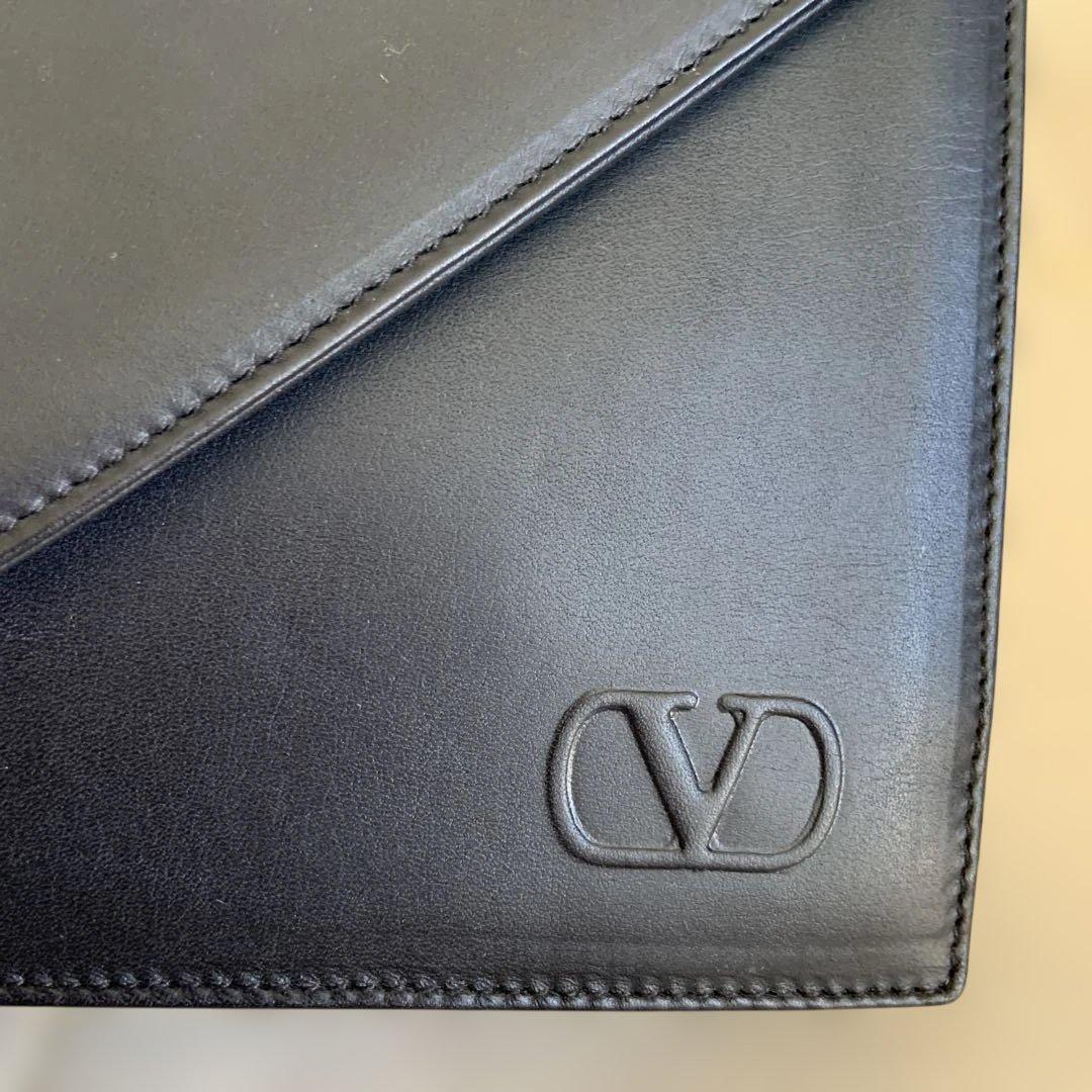 Valentino Garavani Shoulder Bag Purse Clutch Bag Second Bag Logo Authentic