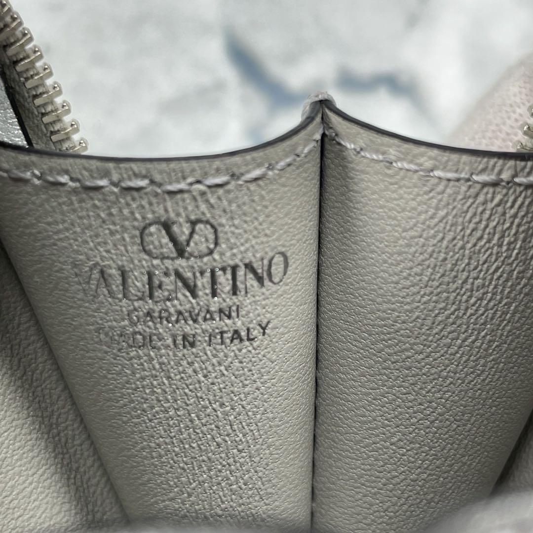 Valentino Garavani Shoulder Bag Purse Silver Authentic