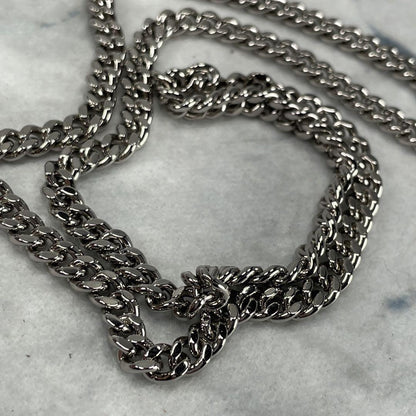 Valentino Garavani Shoulder Bag Purse Silver Authentic