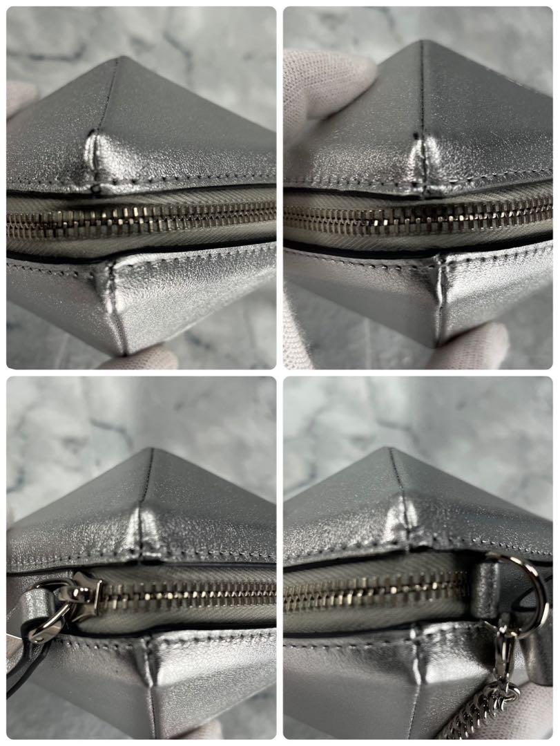 Valentino Garavani Shoulder Bag Purse Silver Authentic