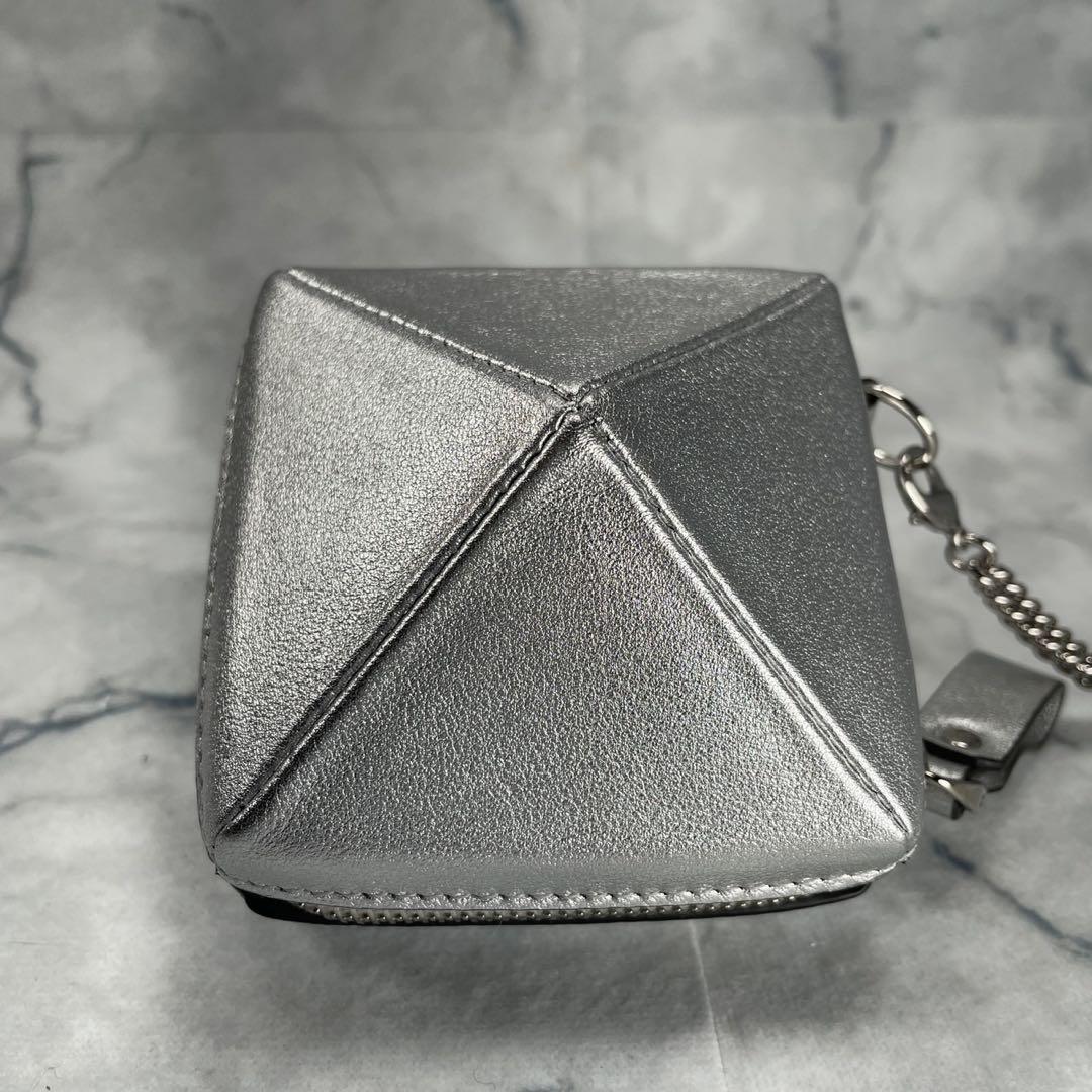 Valentino Garavani Shoulder Bag Purse Silver Authentic