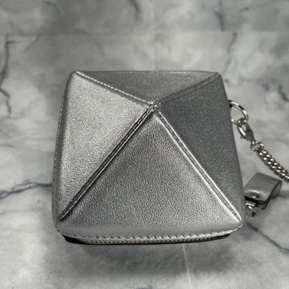 Valentino Garavani Shoulder Bag Purse Silver Authentic