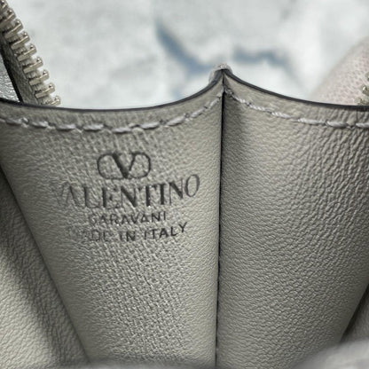 Valentino Garavani Shoulder Bag Purse Silver Authentic