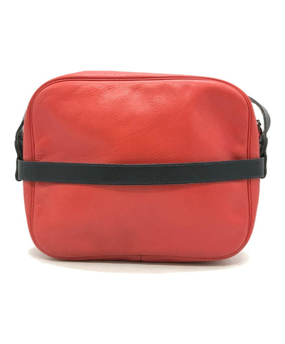 Christian Dior Shoulder Bag Purse CD Leather Red Authentic