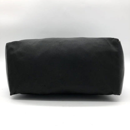 PRADA Shoulder Bag Purse Logo Nylon Leather Black Authentic