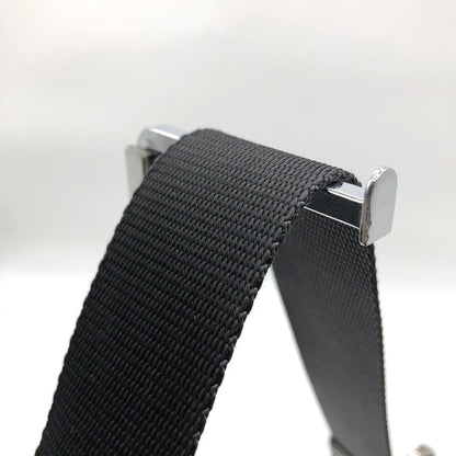 PRADA Shoulder Bag Purse Logo Nylon Leather Black Authentic