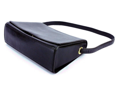 Valentino Garavani Shoulder Bag Purse Logo Black Authentic