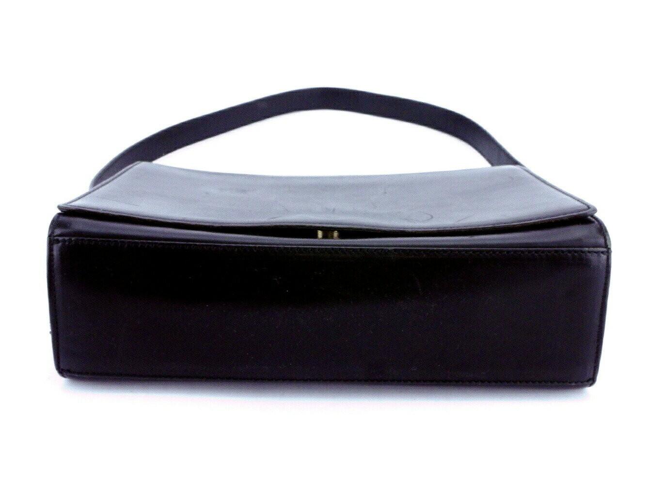 Valentino Garavani Shoulder Bag Purse Logo Black Authentic