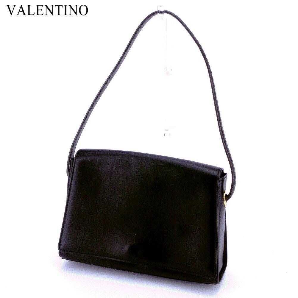 Valentino Garavani Shoulder Bag Purse Logo Black Authentic