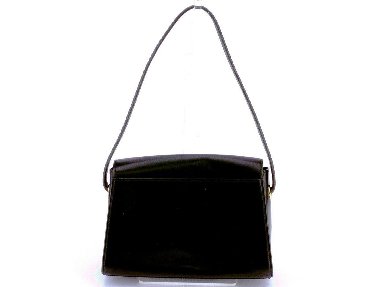 Valentino Garavani Shoulder Bag Purse Logo Black Authentic