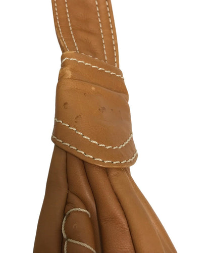 CELINE Shoulder Bag Purse Brown Authentic