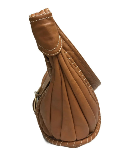 CELINE Shoulder Bag Purse Brown Authentic