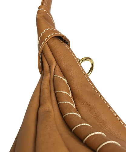 CELINE Shoulder Bag Purse Brown Authentic