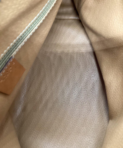 CELINE Mini Boston Bag Hand Tote Purse Macadam Brown Authentic