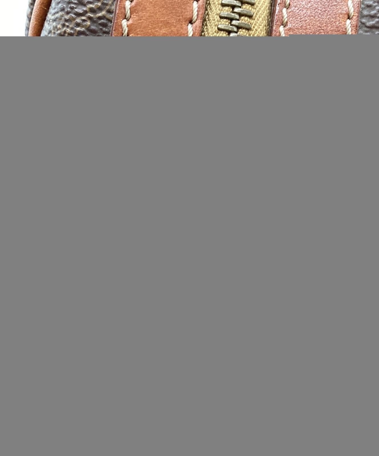 CELINE Mini Boston Bag Hand Tote Purse Macadam Brown Authentic