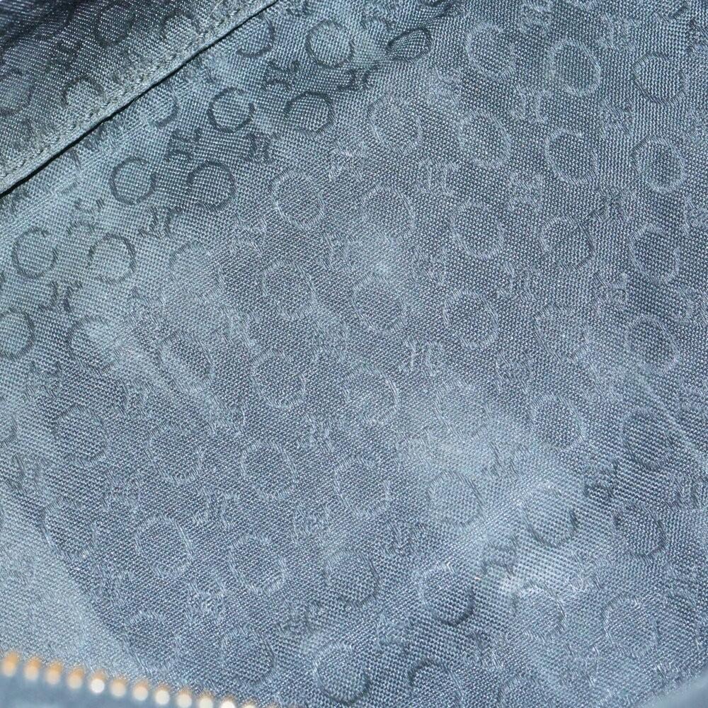 CELINE Shoulder Bag Purse Suede Leather Black Brown Authentic