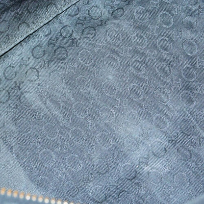 CELINE Shoulder Bag Purse Suede Leather Black Brown Authentic