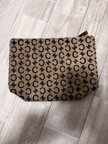 CELINE Clutch Bag Second Bag C Macadam Beige Authentic