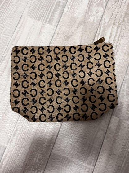 CELINE Clutch Bag Second Bag C Macadam Beige Authentic