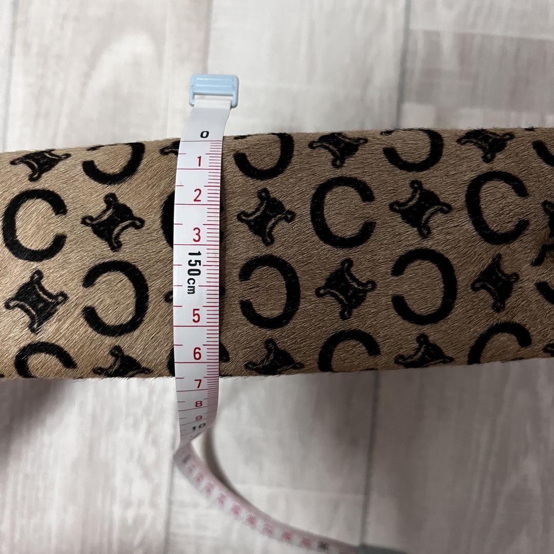 CELINE Clutch Bag Second Bag C Macadam Beige Authentic