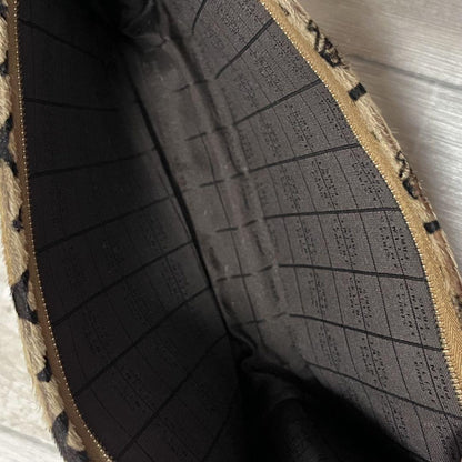 CELINE Clutch Bag Second Bag C Macadam Beige Authentic